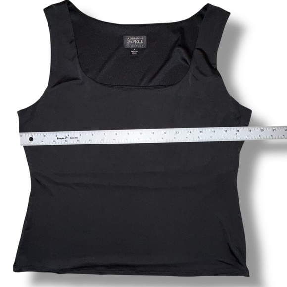 ADRIANNA PAPELL Evening Essentials Tank - Black Large - Picture 8 of 12